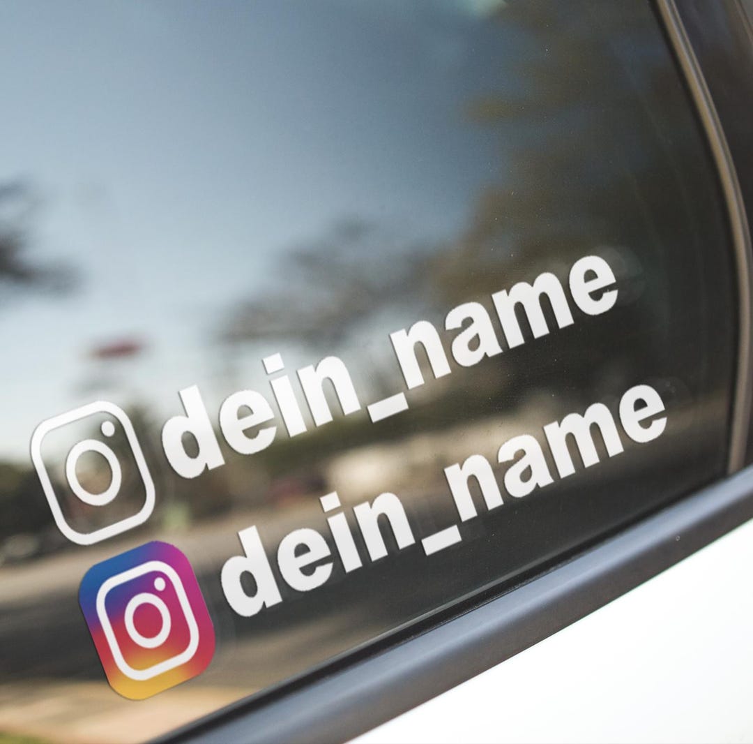 Adesivo Per Auto Nome Utente Personalizzato Personalizzato Instagram - Foto 9