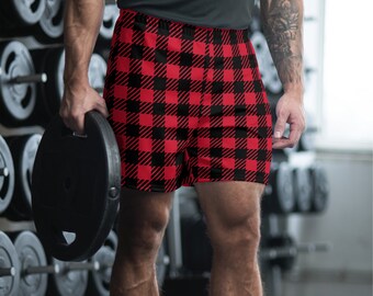 Shepherd check Men's Recycled Athletic Shorts