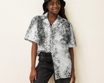 Black splash Unisex button shirt