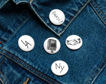 Harry tattoos set of pin buttons