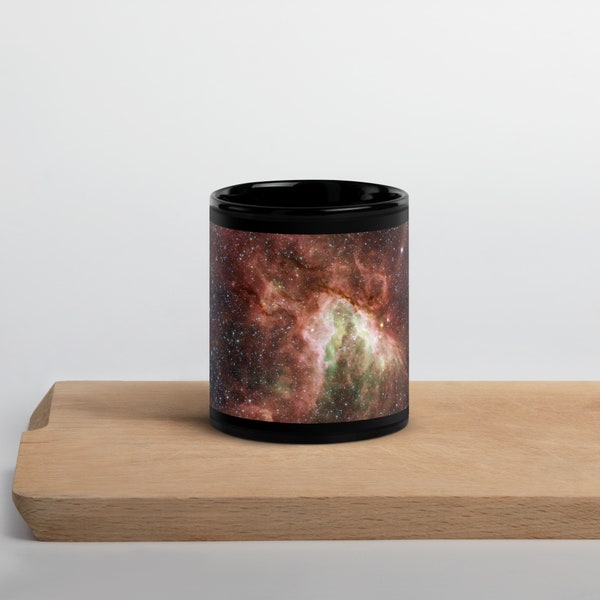 NASA Celestial Sea of Stars, Black Glossy Mug