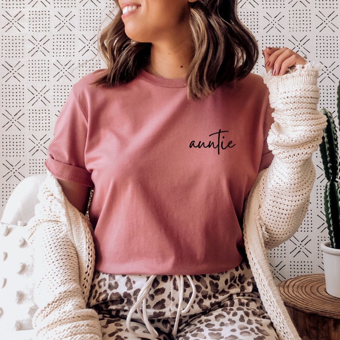 Auntie T Shirt Auntie Shirt Auntie Aunt Shirt Aunt T Etsy