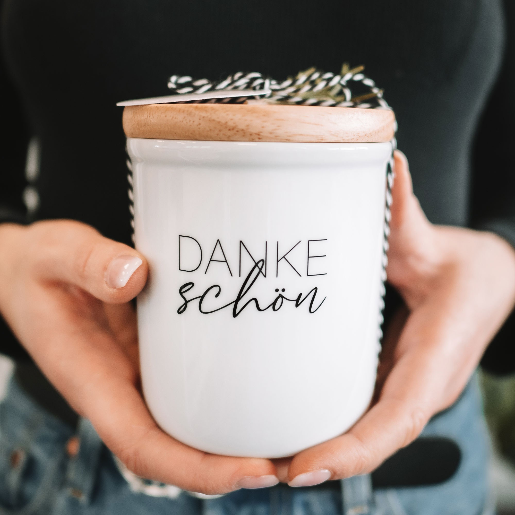 Vorratsdose aus Keramik mit Deckel Dankeschön Geschenk für | Etsy