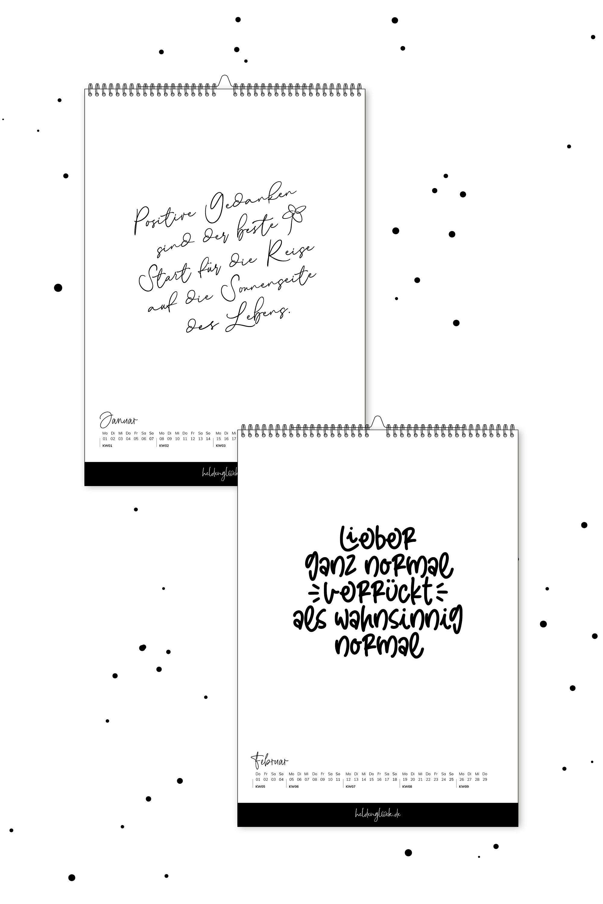 Wandkalender 2024 Kalender mit Sprüchen Etsy.de