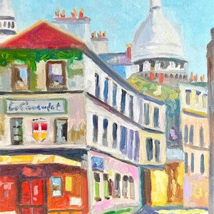 Paris Oil Painting-Montmartre. 8x10 on Canvas Panel. Framed or Unframed. Giclée Prints Available.