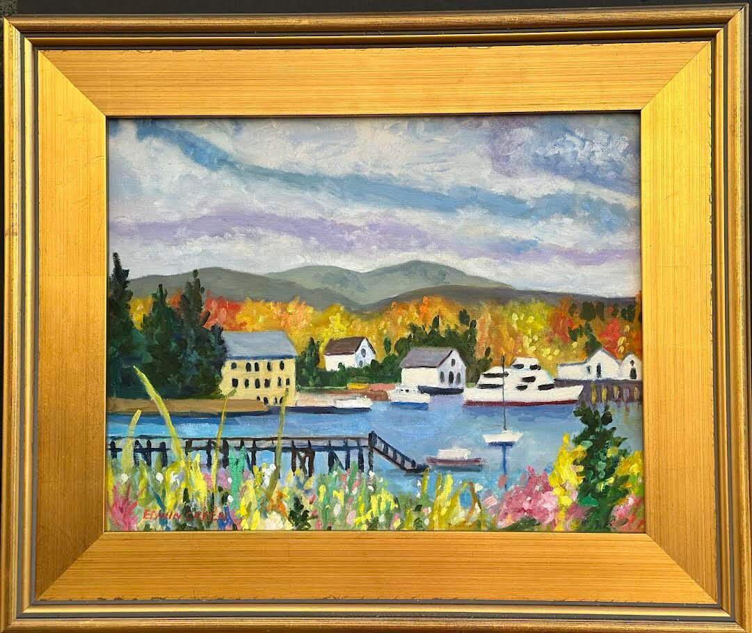 Maine Oil Paintingsouthwest Harbor. 11x14 Oil on Canvas. Framed or Unframed. Giclée Prints