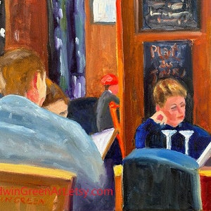 Paris Oil Paintings-À La Carte. 8x10 on Canvas. Framed or Unframed.