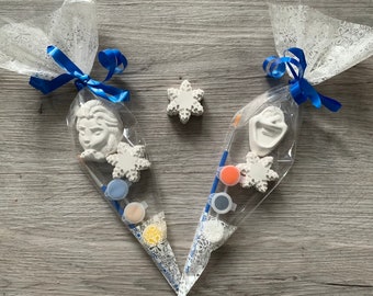 Snow ice Princess party Favours / ice queen birthday Party bags / princess party bag activity/ Children’s Party bag filler/ paint your own