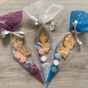 Snow ice Princess party Favours / birthday Party bags / princess party bag activity/ Children’s Party bag filler/ paint your own