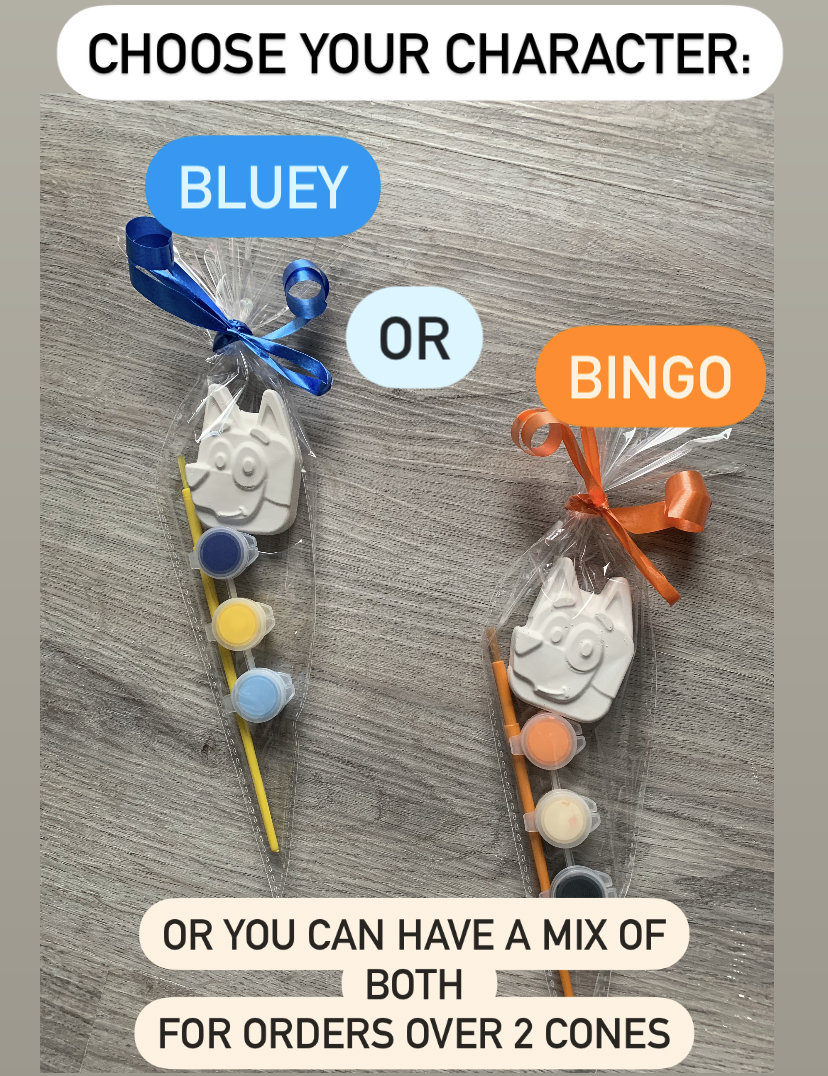 Bluey Craft Kit with Paintable Character
