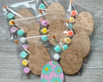 Pack of Easter favours / Paint your own Easter craft / Easter party favor / Easter eggs / Easter bunny / Easter gift