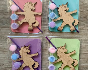 Paint your own Unicorn on roller skates / unicorn birthday Party favour / unicorn party / Party bag filler/ roller skates party