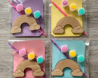 Rainbow party Bag Favour / children’s party favours / Children's Party bag / Rainbow party favour / rainbow birthday / paint your rainbow