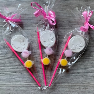 Paint your own girl doll face / cute girl party favour / pink doll birthday / party bags fillers / craft kit / children painting kit / girls