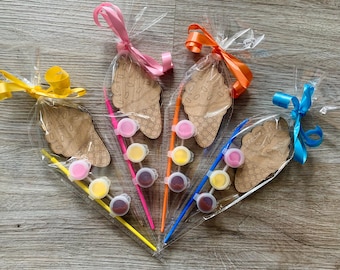 Paint your own ice cream craft/  kids party bag / Children party craft / summer birthday party / ice cream party bag filler/ wooden craft