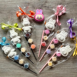 Cute monster party favour / Labu inspired craft / cute monster party favor / paint your own Labu / craft party bags filler /