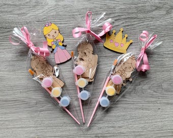 Princess party Favour / princess party cone / birthday Party favour / princess party bag filler/ paint your own princess