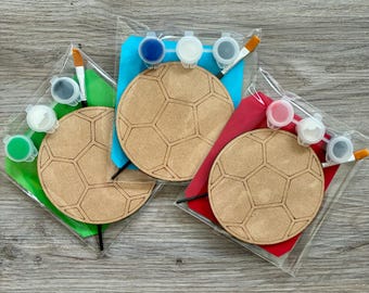 Football party Favour / football party bags / football party craft / football birthday / paint your own football ball