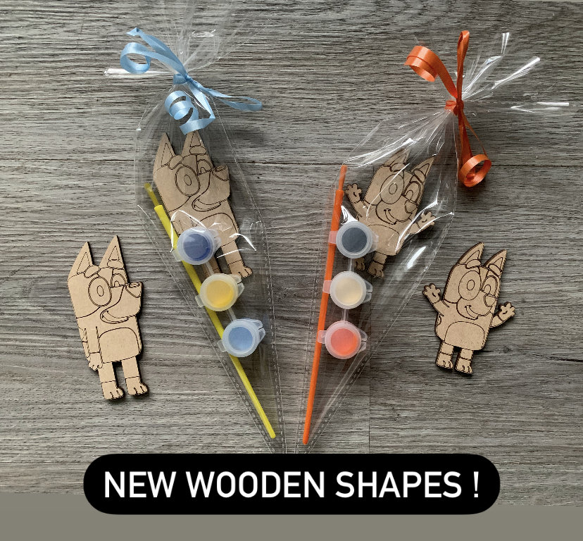 Bluey Craft Kit with Paintable Character