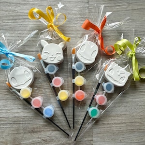 Pika party Favour / pokemo party bags / Pika pokemo birthday / paint kits party favours / children’s party favours / paint your own pika