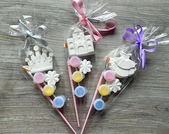 Princess party Favour / princess party craft / princess birthday/  party bag filler/ paint your own crown or castle or dress