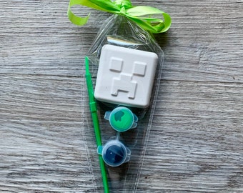 Mine party Bag craft Favour / children’s party favours / Children's Party bag / gamer party favour / gamer birthday / paint kit