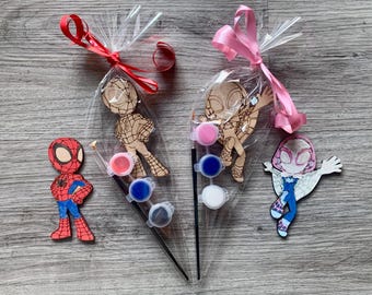 Spider Hero party Favour / children’s party favours/ spider theme party bag/ Childrens Party bag filler/ spider birthday/ spider girl party