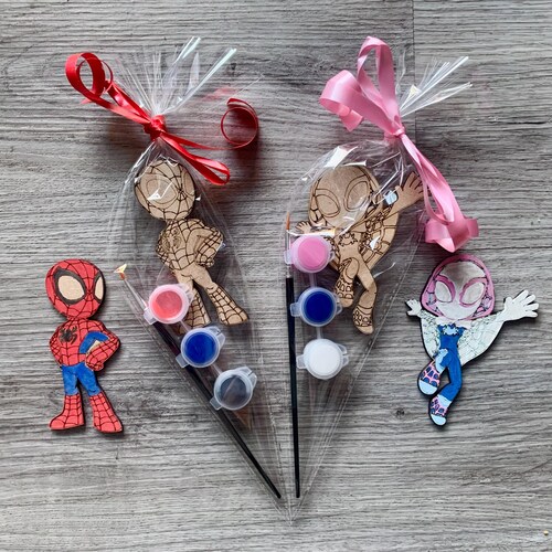 Recuerdos de fiesta de Spider Hero / recuerdos de fiesta infantiles / bolsa de fiesta temática de araña / relleno de bolsa de fiesta infantil / cumpleaños de araña / fiesta de niña araña