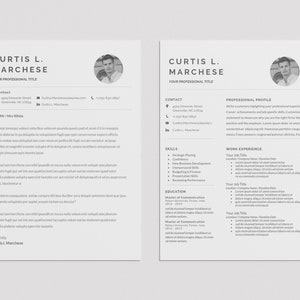 Resume template (Pack Of 5) - Google Docs, Word modern minimalist professional resume: Instant Digital Download + Free Bonuses rtp01o5