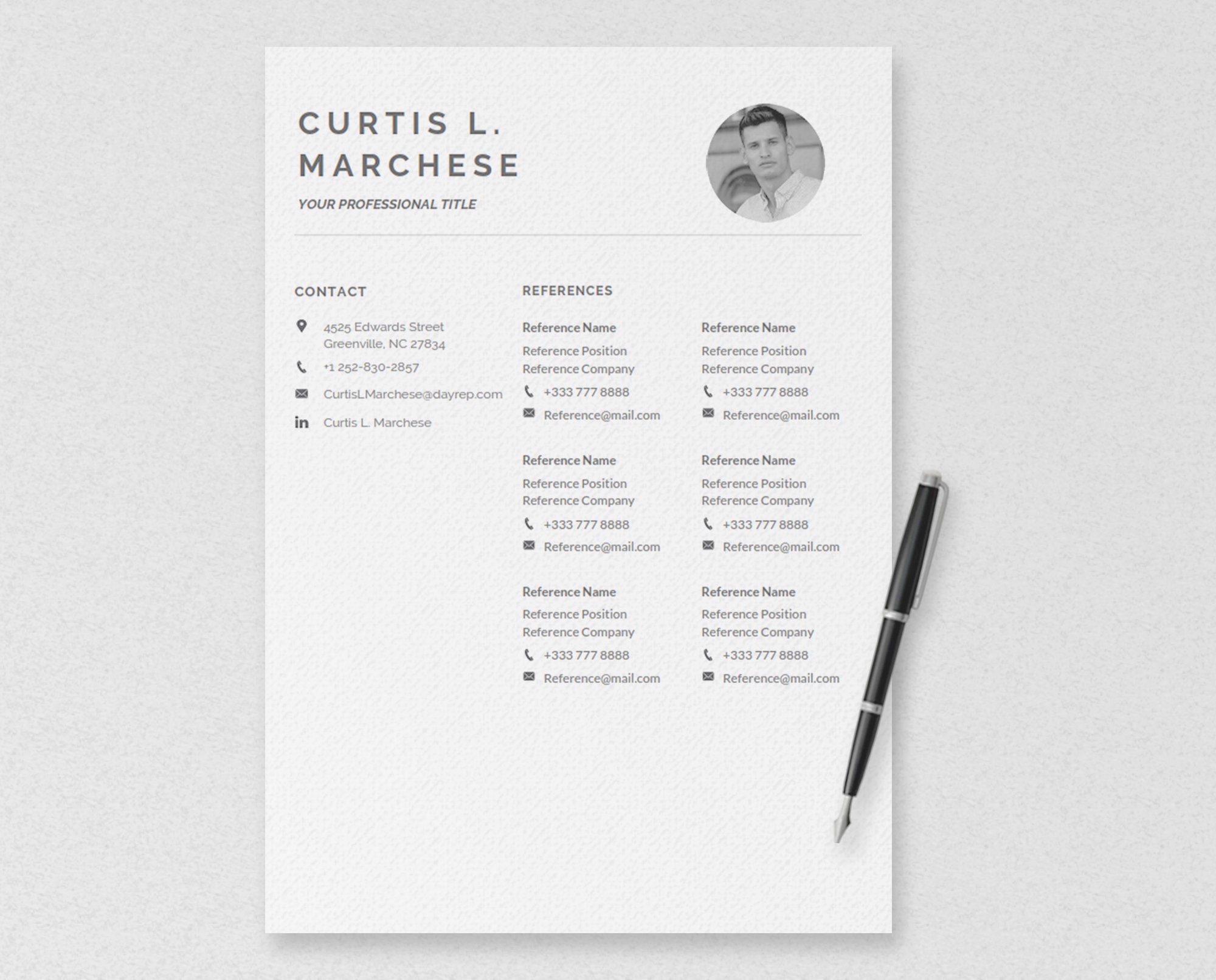 Resume and Cover Letter Template - Google Docs CV Template - Includes ...