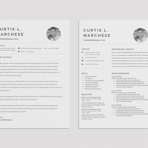 Resume template (Pack Of 3) - Google Docs, Word modern minimalist professional resume: Instant Digital Download + Free Bonuses rtp01o3