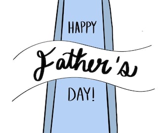 PRINTABLE 'Father's Day' TIE CARD