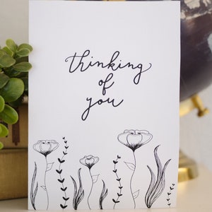 PRINTABLE B&W 'Pensare di te' Carta floreale