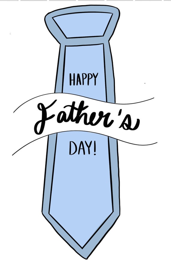 PRINTABLE 'father's Day' TIE CARD - Etsy
