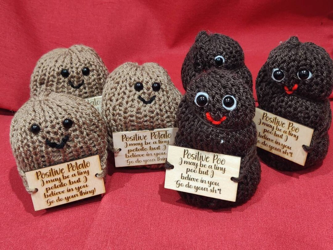 Positive Potato or Positive Poo Mental Health Motivation Etsy UK