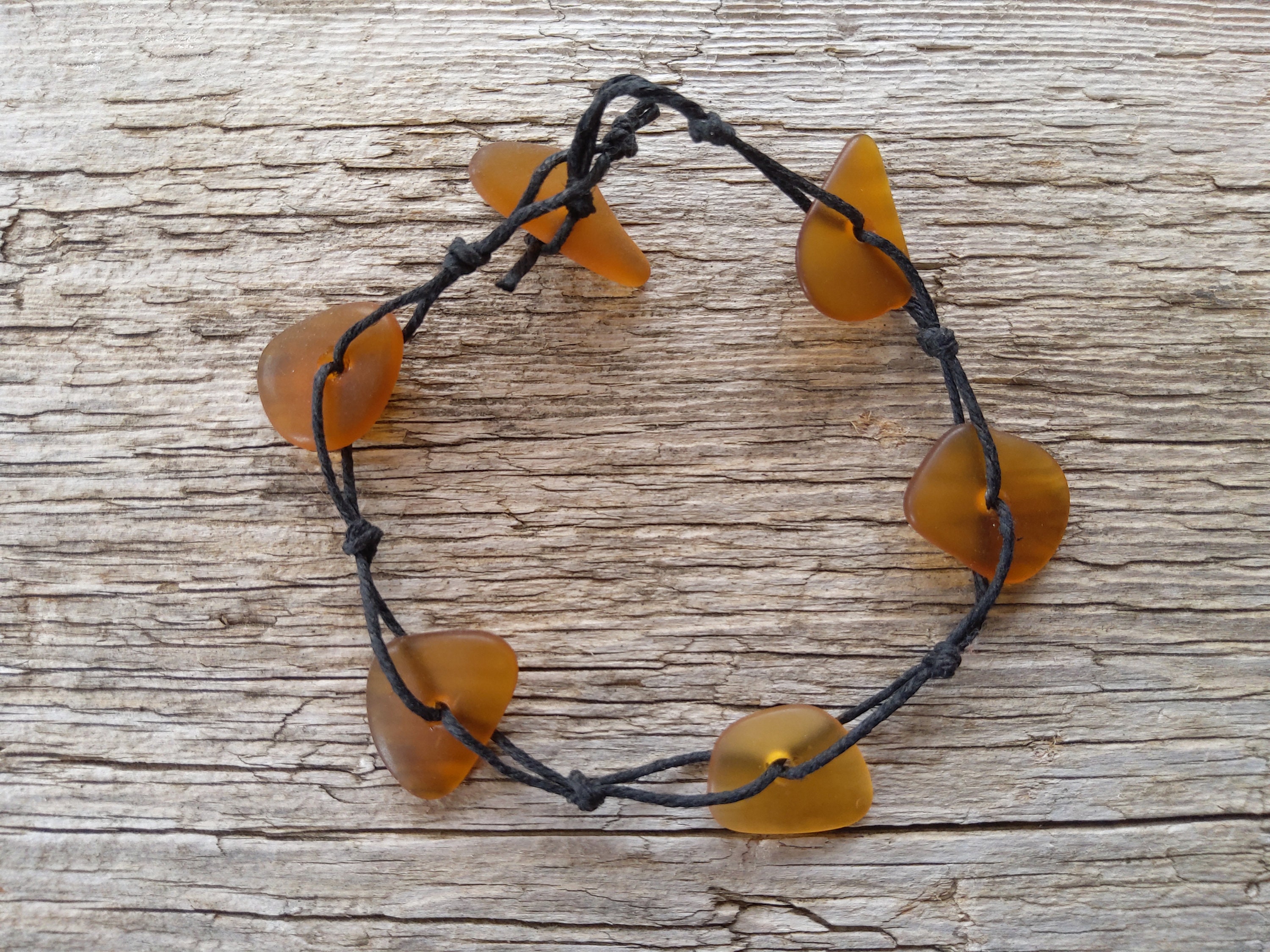 Handmade Cornish Seaglass Bracelet Etsy