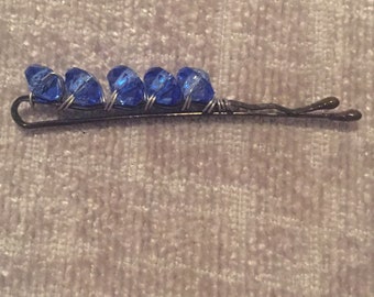 Little Blue Wedding Hair Pin