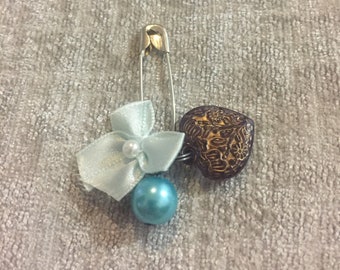 Little Blue Wedding Pin