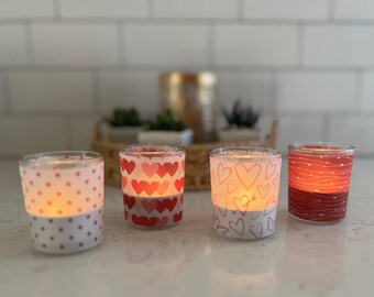 Galentine's Day Valentine's Votive Candle Wrappers Table Decor