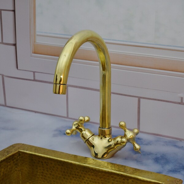 Unlacquered Brass Faucet Etsy