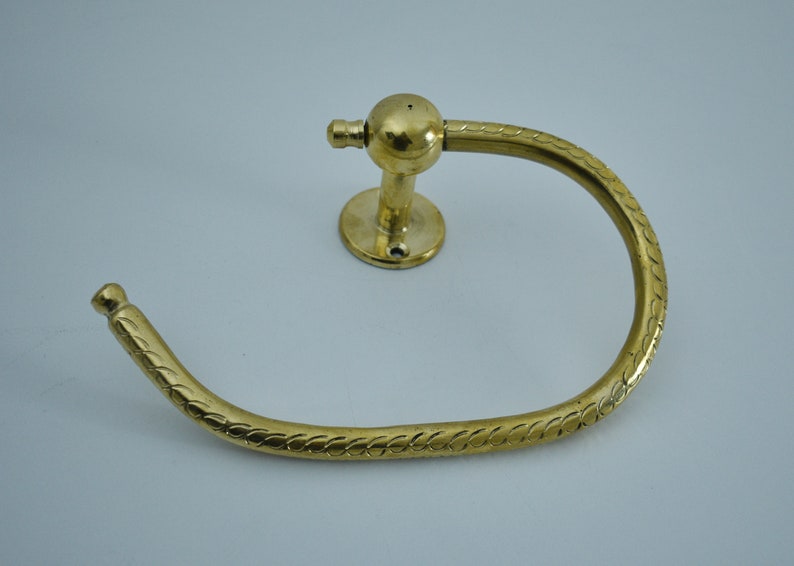 Unlacquered Brass Bathroom Accessory Set 4 PCS Bath Ensemble Etsy