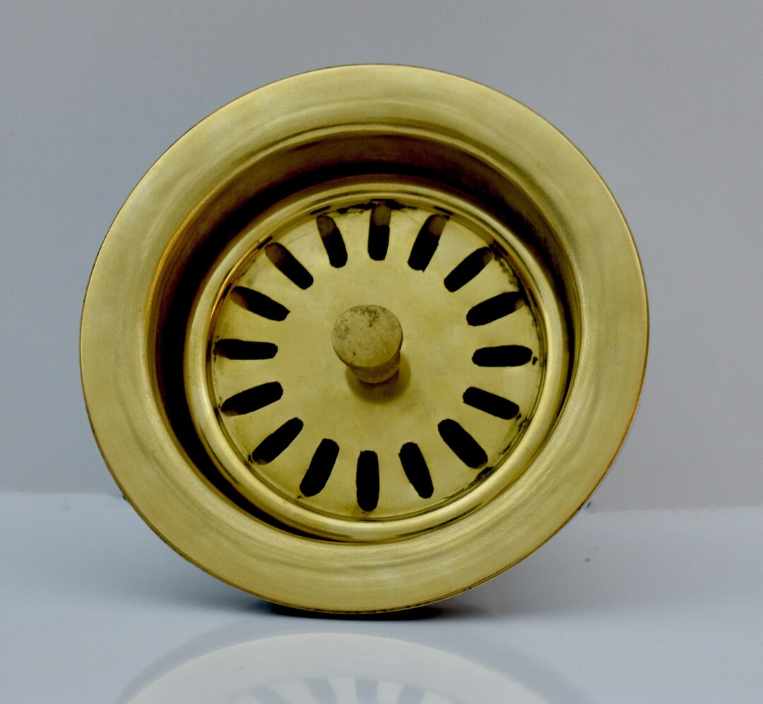 Solid Brass Strainer Sink, Drainer Sink With Removable Drain Basket and