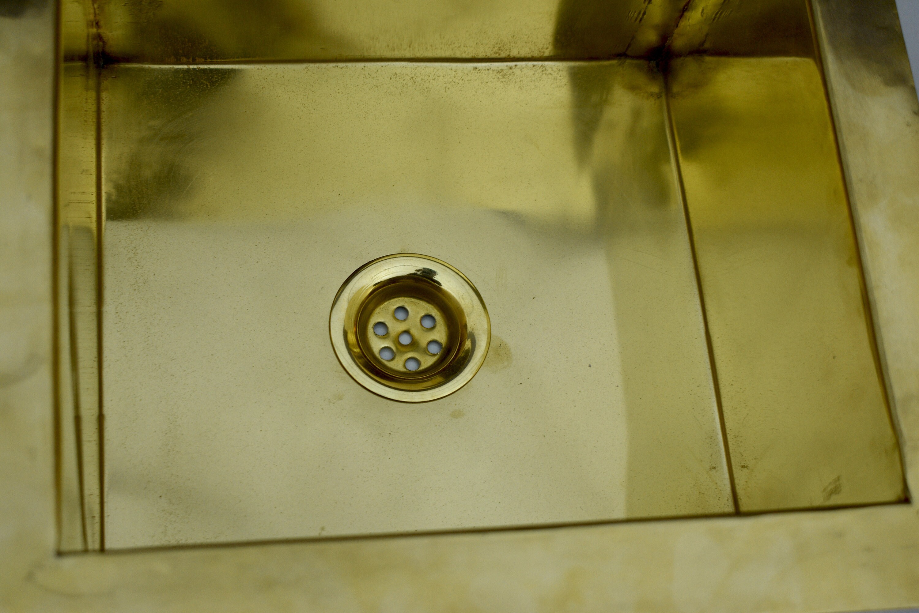 Solid Brass Kitchen Island Sink Undermount Brass Sink Etsy