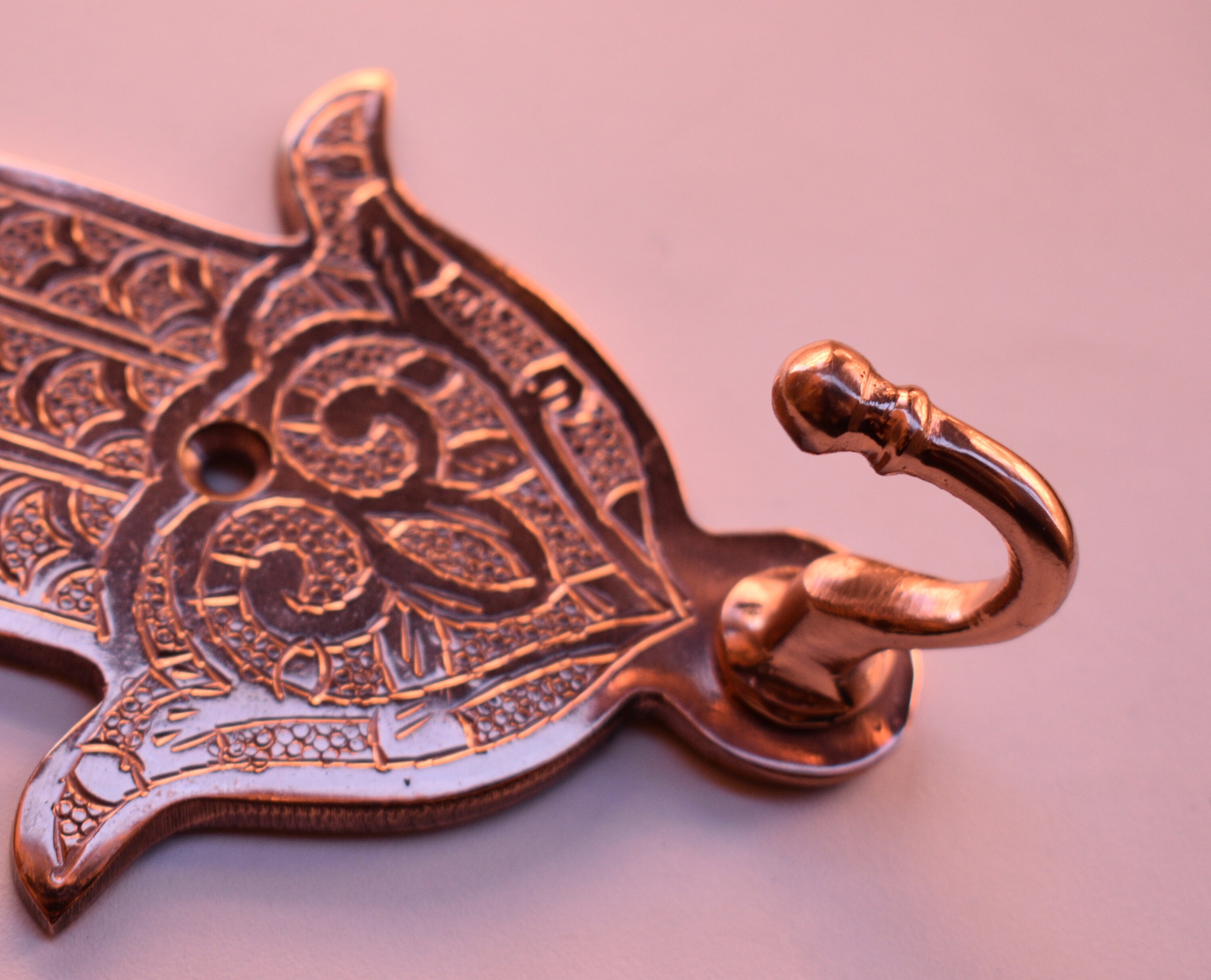 4 Pieces Hamsa HookMoroccan Style Solid Copper Hook Vintage | Etsy