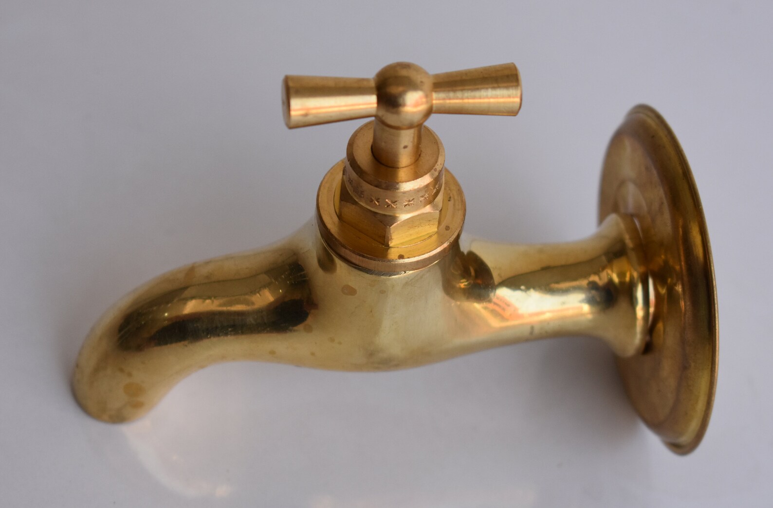 Small Brass Water Tap Vintage Bronze Spigot Morrocan Style Etsy
