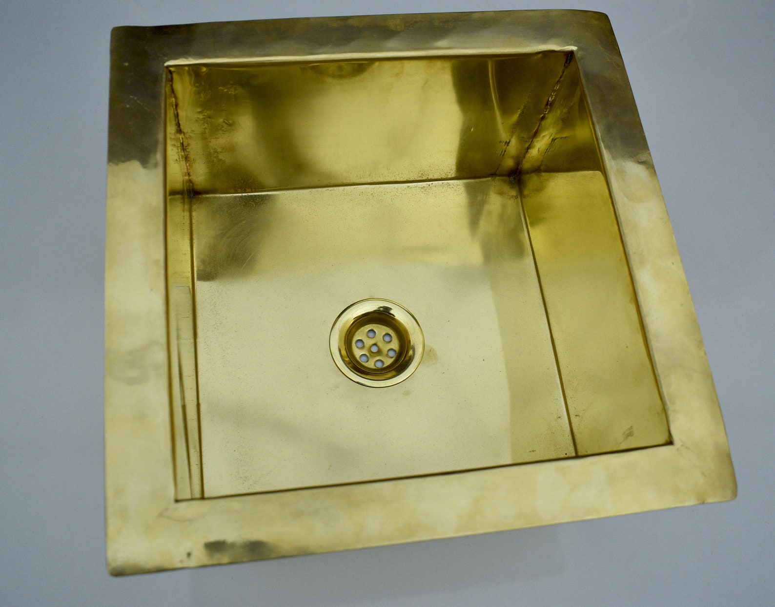 Solid Brass Kitchen Island Sink Undermount Brass Sink Etsy