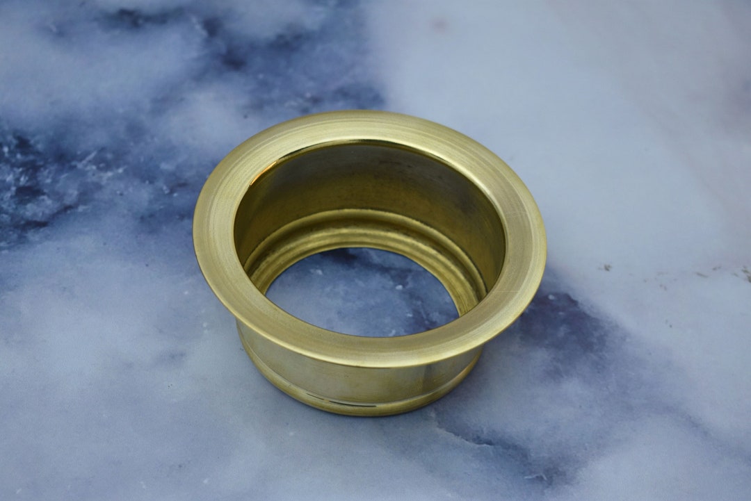Unlacquered Brass Garbage Disposal Flange , Kitchen Sink Flange Kit 3 1