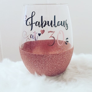 40 And Fabulous Stammlos Weinglas In Roségold – 17 Unzen, Perfekt Für 40. Geburtstagspartys
