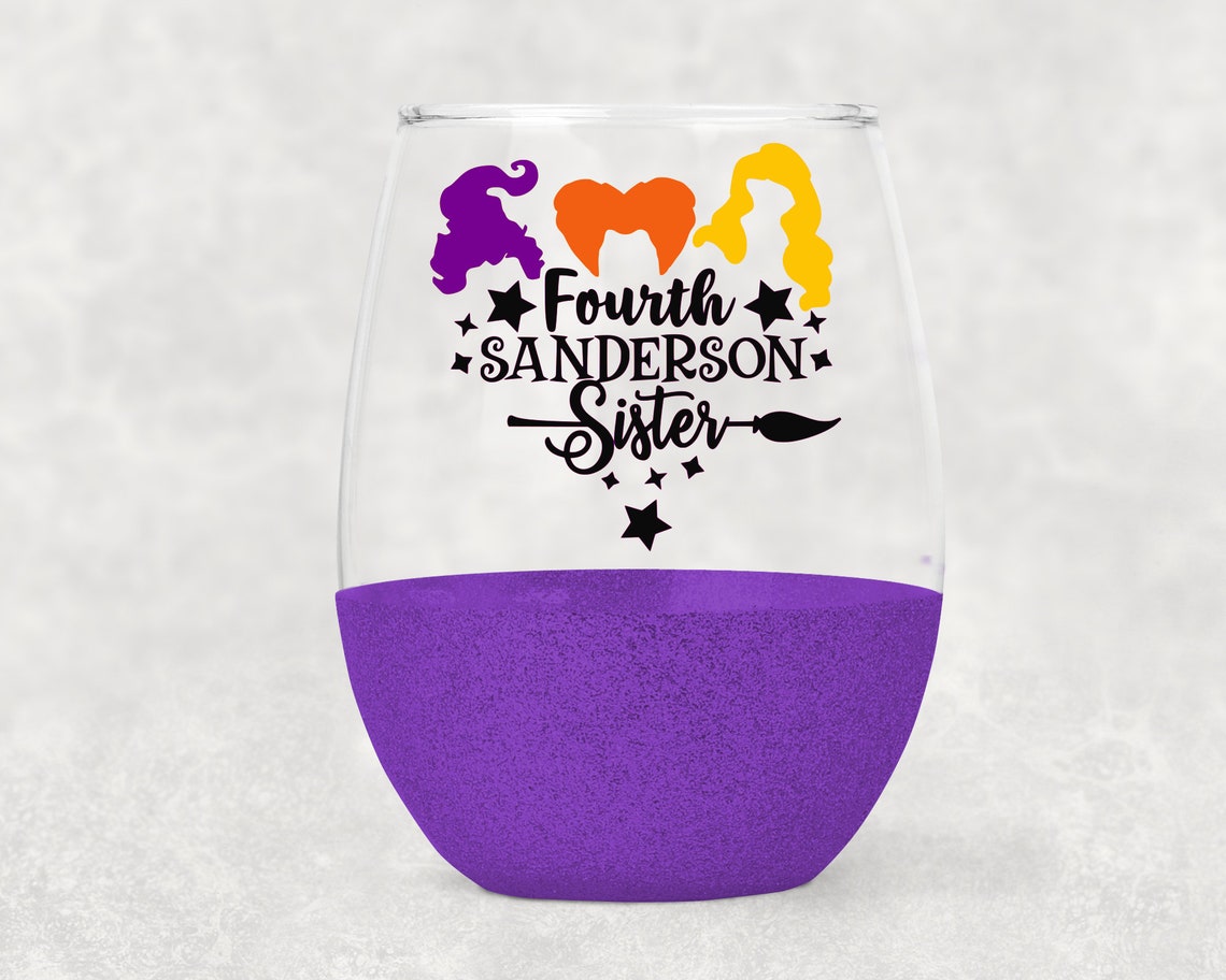 Fourth Sanderson Sister Wine Glass Hocus Pocus Wine Glass Etsy