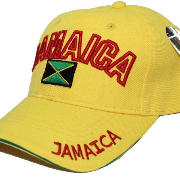 Jamaica World Soccer Country Flag Hat Cap